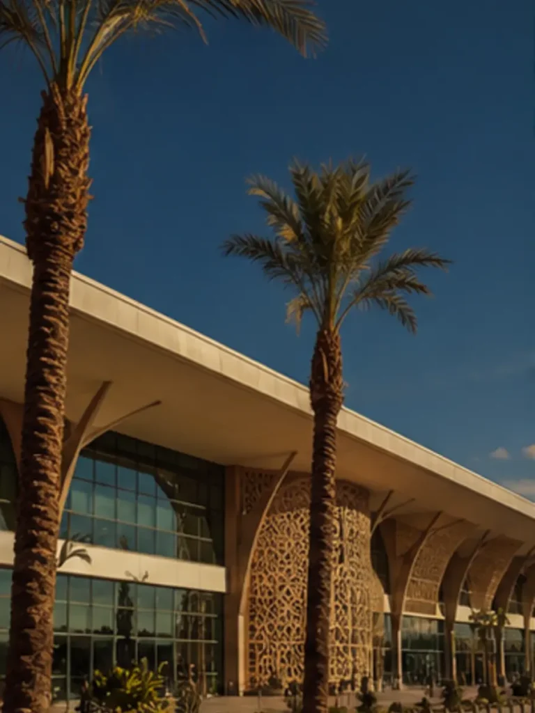Flying into Marrakech Menara Airport